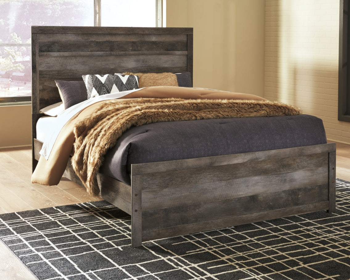 Wynnlow Queen Panel Bed with 2 Nightstands - furniture place usa