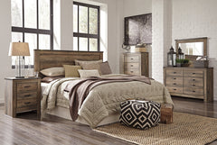 Trinell King/California King Panel Headboard with Dresser, Chest and Nightsand - furniture place usa