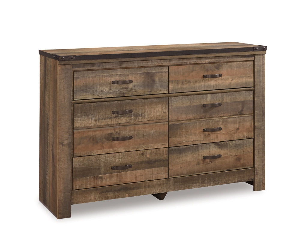 Trinell King/California King Panel Headboard with Dresser, Chest and 2 Nightstands - furniture place usa