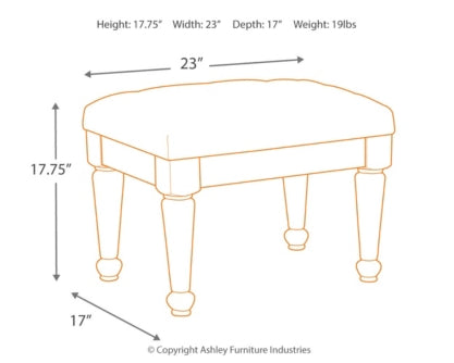 Coralayne Stool - furniture place usa