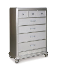 Coralayne California King Upholstered Bed with Mirrored Dresser and Chest - PKG010744 - furniture place usa