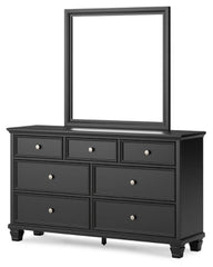 Lanolee Dresser and Mirror - furniture place usa