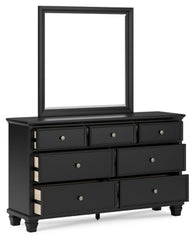 Lanolee Dresser and Mirror - furniture place usa