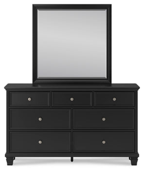 Lanolee Dresser and Mirror - furniture place usa