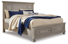 Lettner King Panel Storage Bed - furniture place usa