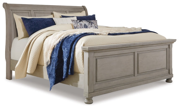 Lettner Queen Sleigh Bed - furniture place usa