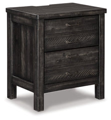Baylow Queen Panel Bed with 4 Storage Drawers with Mirrored Dresser, Chest and Nightstand - furniture place usa