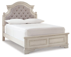 Realyn Full Panel Bed with Mirrored Dresser and Chest - furniture place usa