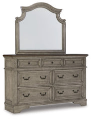 Lodenbay California King Panel Bed with Mirrored Dresser, Chest and 2 Nightstands - furniture place usa