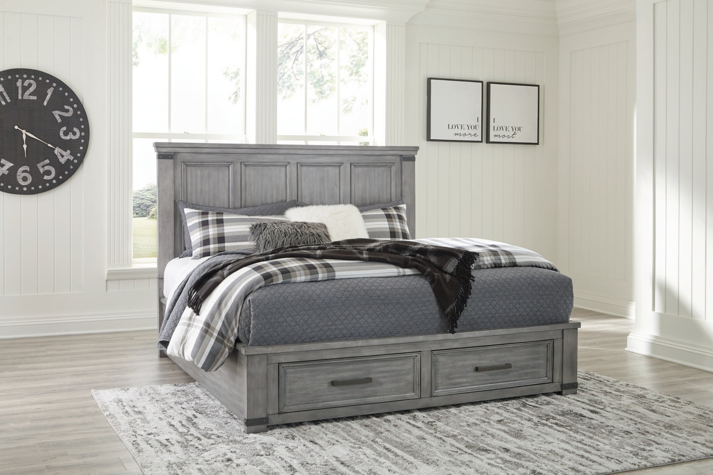 Russelyn California King Storage Bed - furniture place usa