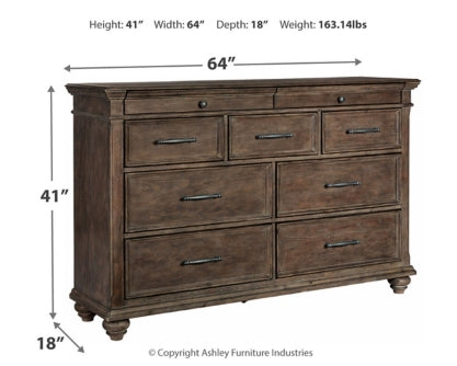 Johnelle Queen Upholstered Panel Bed with Dresser - furniture place usa