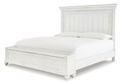 Kanwyn King Panel Bed with Storage with Mirrored Dresser - furniture place usa