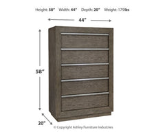 Anibecca Queen Upholstered Panel Bed with Mirrored Dresser, Chest and 2 Nightstands - furniture place usa