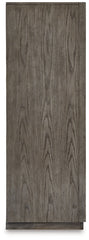 Anibecca Queen Upholstered Panel Bed with Mirrored Dresser, Chest and 2 Nightstands - furniture place usa