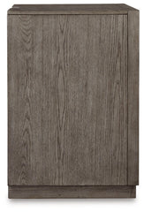 Anibecca Queen Upholstered Panel Bed with Mirrored Dresser, Chest and 2 Nightstands - furniture place usa