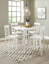 Stuven Counter Height Dining Table and 4 Barstools - PKG012084 - furniture place usa