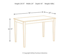 Kimonte Dining Table and 4 Chairs - PKG013925 - furniture place usa