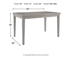 Parellen Dining Table and 6 Chairs - PKG011520 - furniture place usa