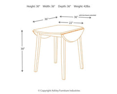 Hammis Dining Table and 4 Chairs - furniture place usa