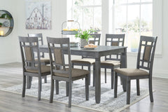 Jayemyer Dining Table and Chairs (Set of 7) - furniture place usa