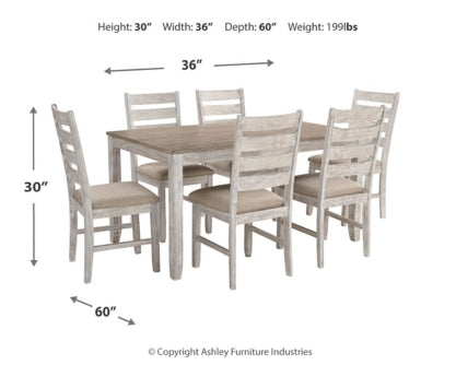 Skempton Dining Table and Chairs (Set of 7) - furniture place usa
