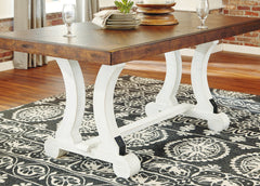 Valebeck Dining Table and 8 Chairs - furniture place usa