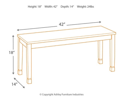 Owingsville Dining Bench - furniture place usa