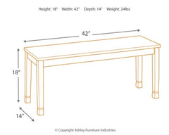 Owingsville Dining Bench - furniture place usa