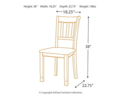 Owingsville 2-Piece Dining Room Chair - furniture place usa