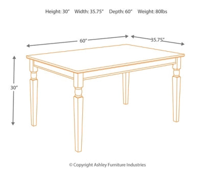Owingsville Dining Table and 6 Chairs - furniture place usa