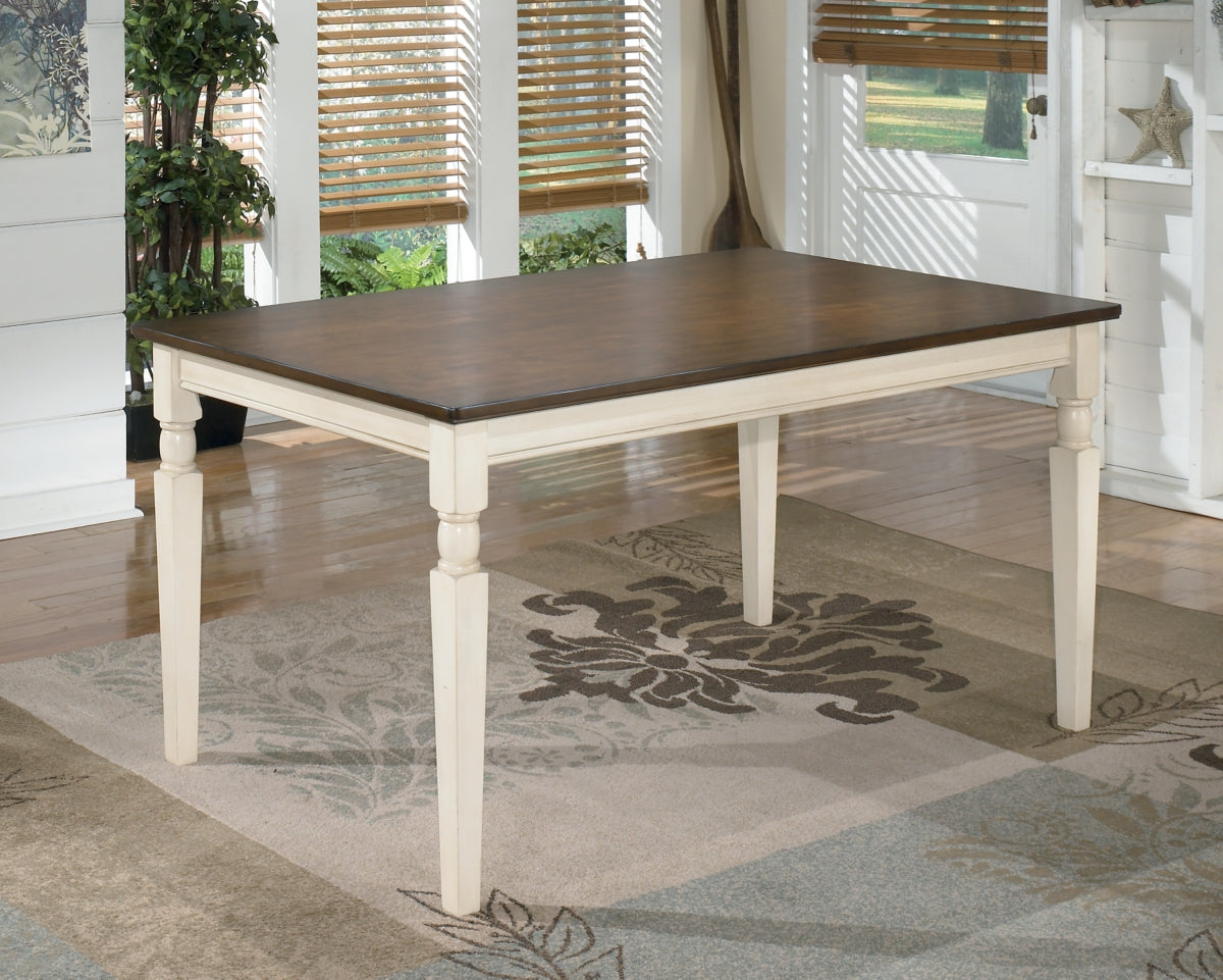 Whitesburg Dining Table and 4 Chairs with Storage - furniture place usa