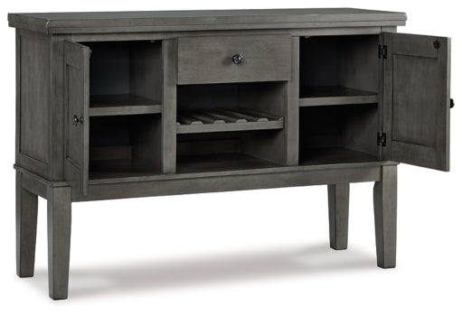 Hallanden Dining Table and 4 Chairs and Bench with Storage - furniture place usa