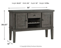 Hallanden Dining Table and 4 Chairs and Bench with Storage - furniture place usa