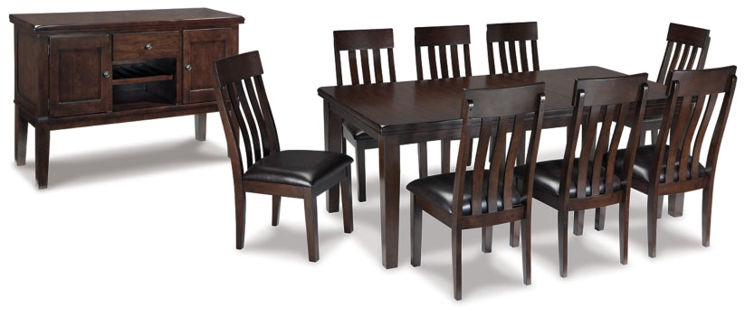Haddigan Dining Table and 8 Chairs with Storage - furniture place usa