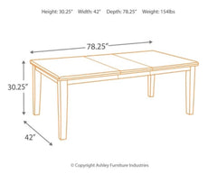 Haddigan Dining Table and 8 Chairs with Storage - furniture place usa