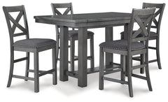 Myshanna Dining Table and 4 Chairs - PKG011220 - furniture place usa