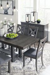 Myshanna Dining Table and 4 Chairs - PKG013982 - furniture place usa