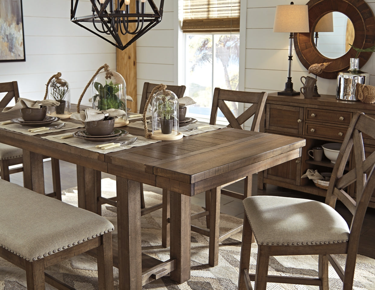 Moriville Counter Height Dining Extension Table - furniture place usa