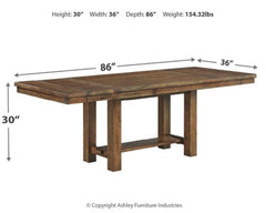 Moriville Dining Table and 4 Chairs and Bench - furniture place usa