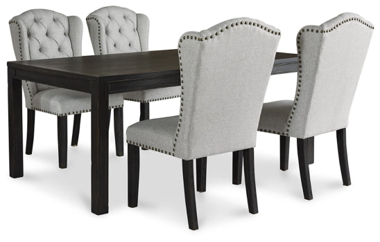 Jeanette Dining Table and 4 Chairs - furniture place usa
