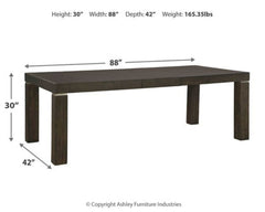 Hyndell Dining Table and 8 Chairs - furniture place usa