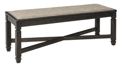 Tyler Creek Dining Table and 4 Chairs and Bench - PKG000400 - furniture place usa