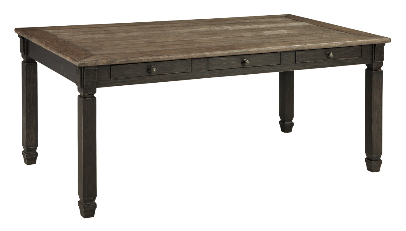 Tyler Creek Dining Table and 4 Chairs and Bench - PKG000400 - furniture place usa
