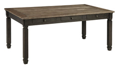 Tyler Creek Dining Table and 4 Chairs and Bench - PKG000400 - furniture place usa