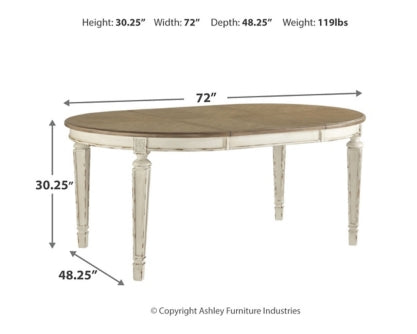 Realyn Dining Table and 6 Chairs - PKG002224 - furniture place usa