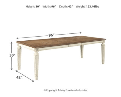 Realyn Dining Table and 6 Chairs - PKG002226 - furniture place usa