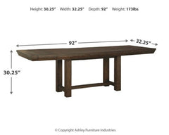 Dellbeck Dining Table and 8 Chairs with Storage - furniture place usa