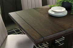 Dellbeck Dining Table and 6 Chairs with Storage - furniture place usa