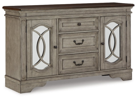 Lodenbay Dining Table and 6 Chairs with Storage - furniture place usa