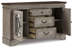 Lodenbay Dining Table and 6 Chairs with Storage - furniture place usa